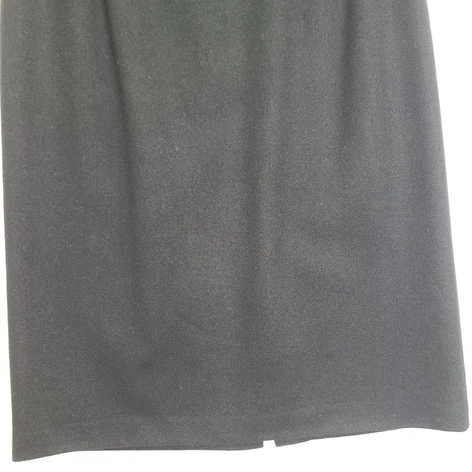 Saia lápis de lã preta forrada vintage Michele feita nos EUA feminina 13/14 (12 atos) - Imagem 4 de 4