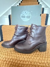 Timberland Sienna Ankle High Lace Up Brown Boots (Size 5)