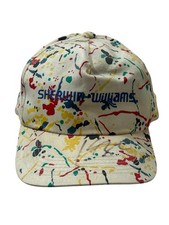 Vtg 80s Paint Splatter Sherwin-Williams Snapback AUTOGRAPHED Sherwood Promotions
