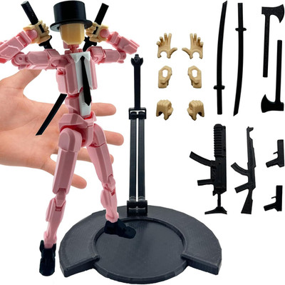 3D Printed 8.13-Inch Action Figure Dummy-Mici20, Full Body Mechanical Movable To