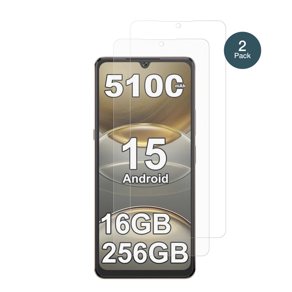 2x Protector de Pantalla para Cubot X100 Cristal Flexible Mate 9H dipos Foto 2 de 4