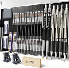 37PCS Art Mechanical Pencil Set