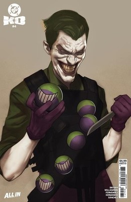 DC K.O. #4 (OF 5) CVR H BEN OLIVER FACE-OFF CARD STOCK VAR (VF/NM)
