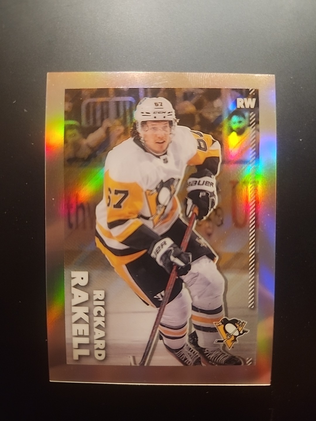 2022-23 Topps Chrome Sticker NHL #385 Rickard Rakell Refractor /99 Penguins