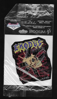 EXODUS band RARE 1990 Impact Is Imminent 4X3 CONCERT SHOW TOUR STICKER EX+ COND
