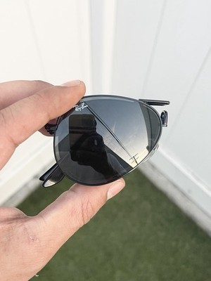 New Ray Ban Folding Foldable Aviator RB3479 3479 Black G15 Lens Size 58/14