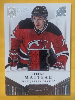 2013-14 Panini Dominion Authentic Material Jersey /25 Stefan Matteau Rookie RC