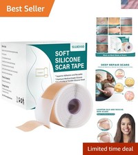 Silicone Scar Tape Roll - 1.6"x158" for C-Section, Keloid, Acne Scars