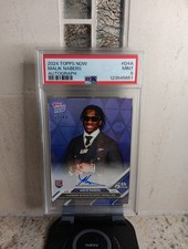2024 Topps Now Malik Nabers  Autograph Black /99 PSA 9 MINT 