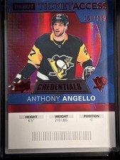 2021-22 Upper Deck Credentials - 2020-21 Debut Ticket Access Anthony Angello #72