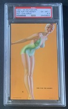 1940-45 Mutoscope Hot 'Cha Girls Pinup ONE FOR THE MONEY (MS167) Moran - PSA 6.5