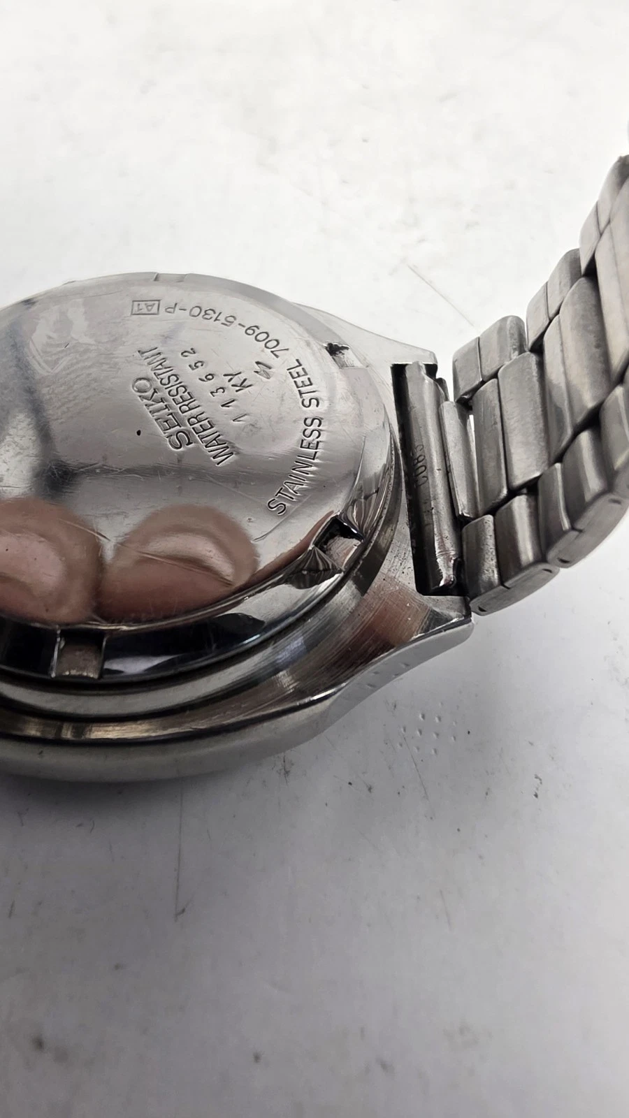 Vintage Seiko 7009 5130 Serviced Wristwatch Day-Date Automatic St. Steel Strap. image 5