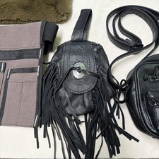 Lot of 8 Small Purses, Clutch, Belt Pouches, Mini Handbag, Mixed Brands As Is