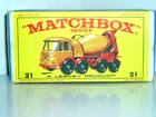 Original E4 'new model' Box for Lesney Matchbox #21d Foden Concrete Truck