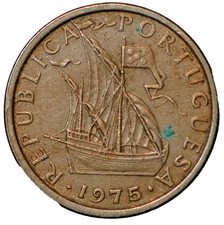 Portugal 5 Escudos 1975 KM# 591