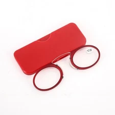 Flexible Thin Reading Glasses Nose Clip Optics Presbyopic With Case +1.0-3.5@