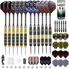 Darts Metal Tip Set, 20 Grams and 24 Grams Steel Tip Darts Set, Professional ...