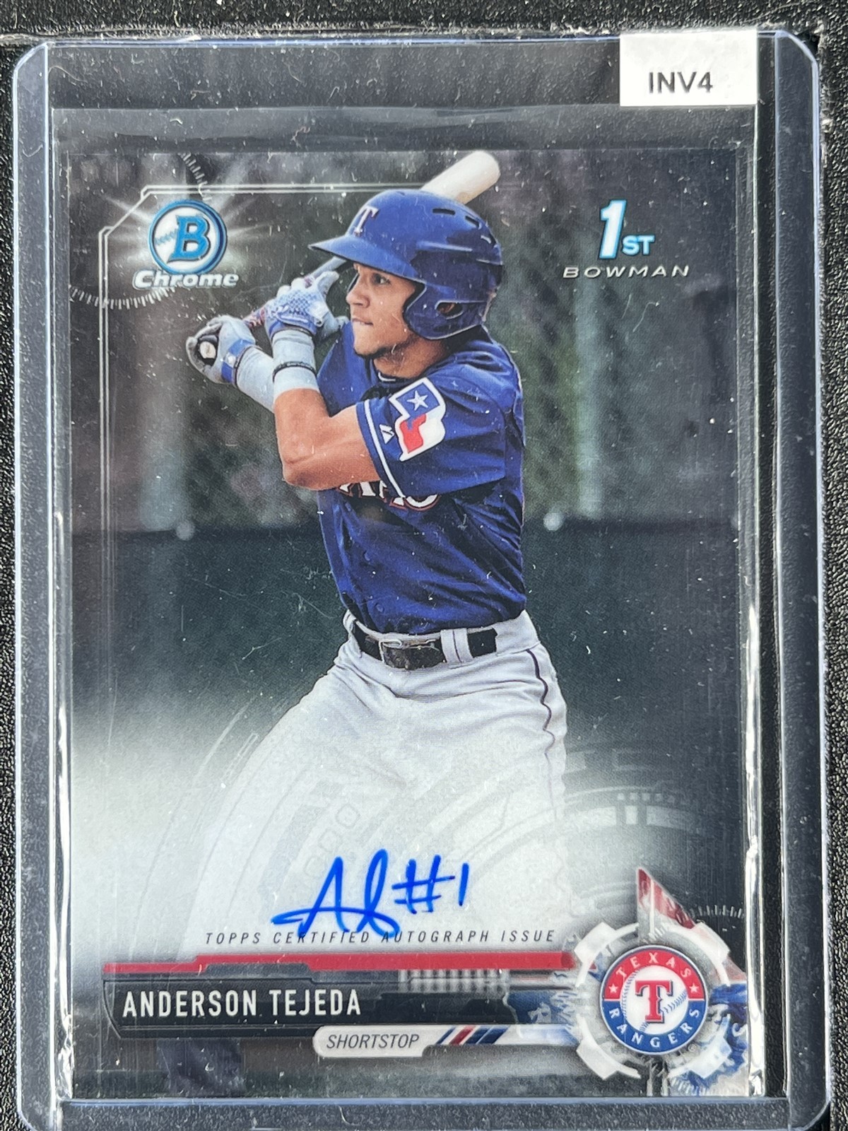 Tejeda, Anderson - 2017 Bowman Chrome Prospect - Autograph - INV4