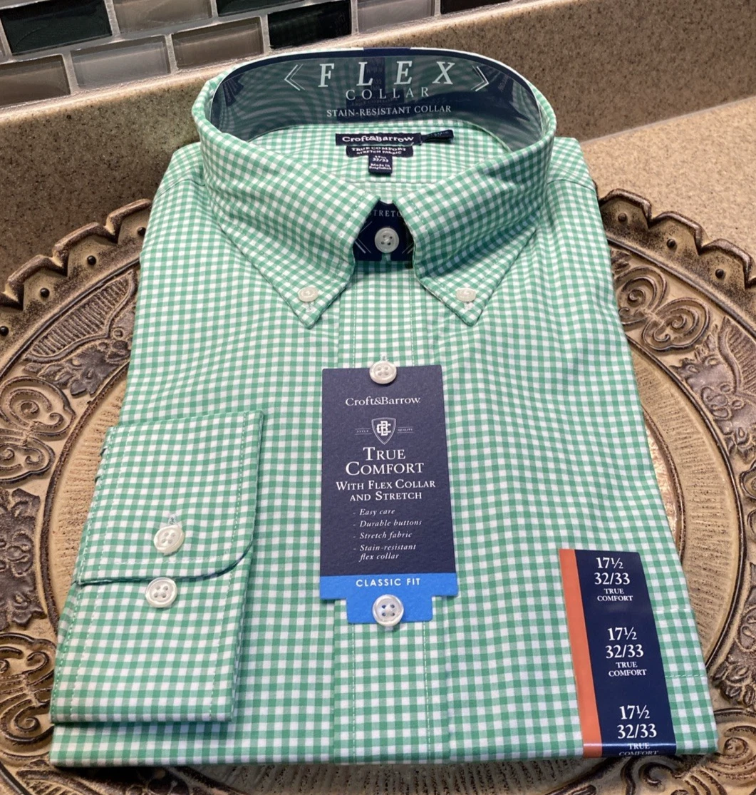 green emerald velvet dress Croft & Barrow Mens Classic Fit Button-Down Dress Shirt Pink Stripe Size  (15.5" Neck 34/35" Sleeves) at Amazon Men's Clothing store