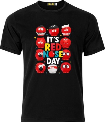 Its red nose day Full Colour D.T.F T-Shirt