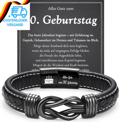Wynn'S Geburtstagsgeschenk Für Männer Jungen, Lederarmband Für Herrn Jungs Zum 1