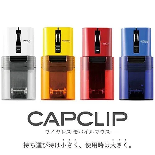 ELECOM CAPCLIP Bluetooth Mouse IOS Compatible 3Button S Size Red Brand New Japan - Image 3 of 4
