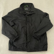 M&S Blue Harbour Golf Mens Waterproof Jacket M Black Lightweight Windbreaker