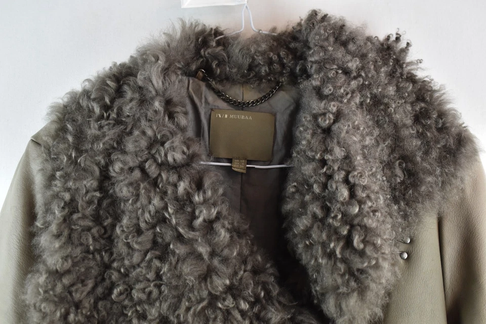 Chaqueta MUUBAA Beige Piel de Oveja Talla Uk 10 Mujer Piel de Oveja Informal Exterior Foto 2 de 4