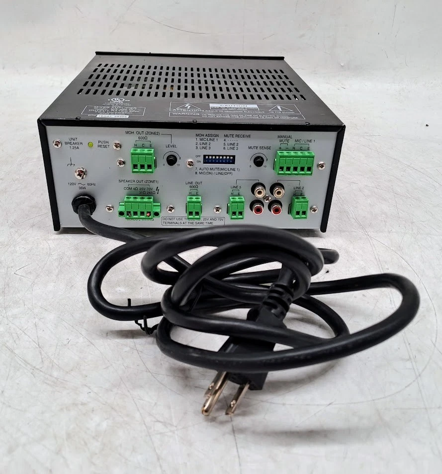 TOA BG-220 20W 3-Channel Mixer / Amplifier - Image 4 of 4