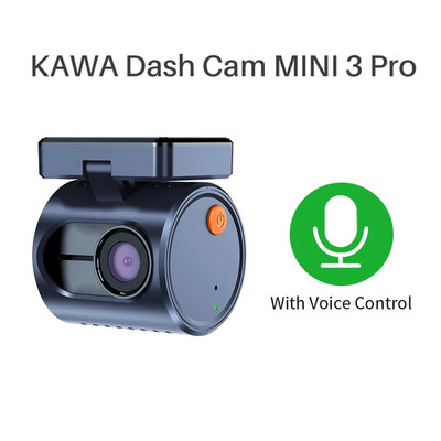 2K Dashcam KAWA MINI 3 Pro Autokamera DVR WiFi Sprachsteuerung Parküberwachung