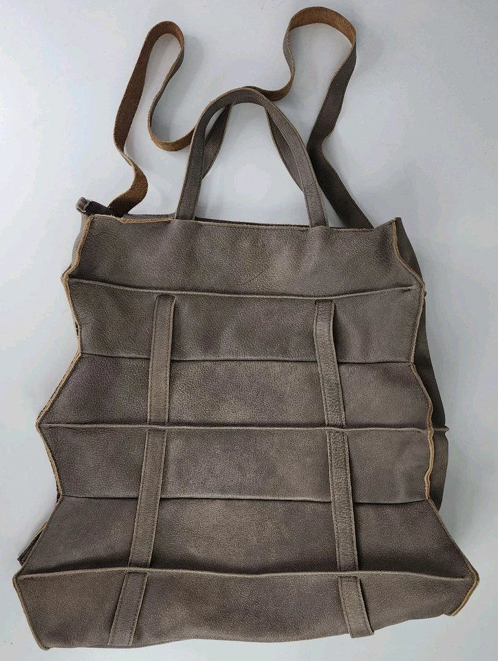 SpazioIF пагода сумка Aspide оригами сумка с короткими ручками рюкзак коричневый Eco кожи Италии - Изображение 2 из 4