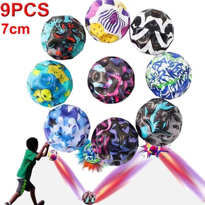 9 Stück Jump Ball Spaceball Moon Ball Springender Ball Hohe Sprünge Gummiball DE