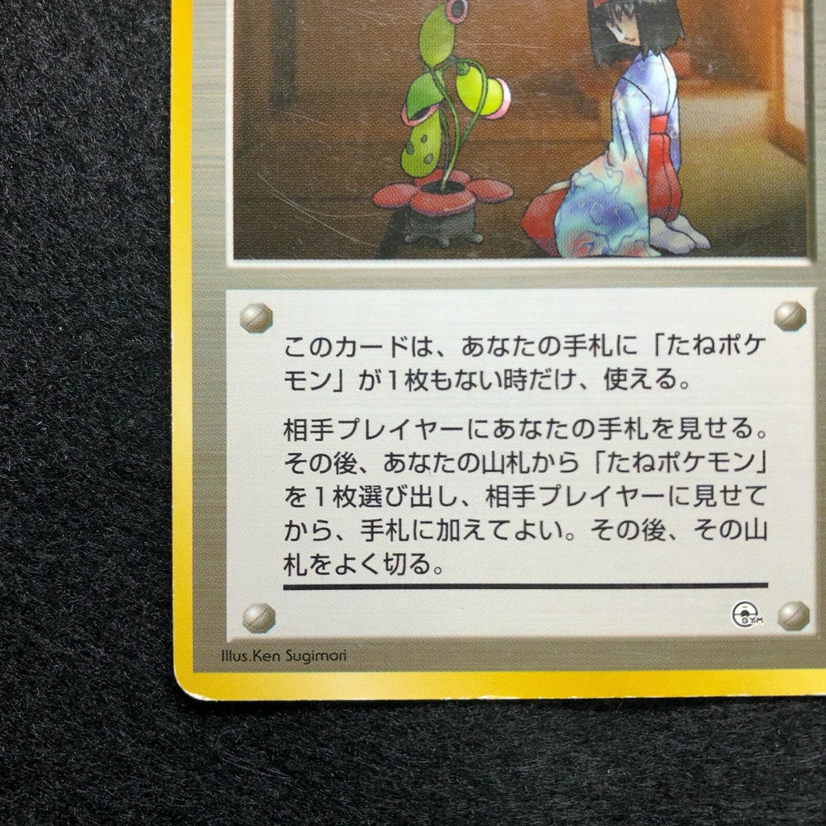 Trainer Erika Courtesy Pokemon TCG Japanese old back cards (1996