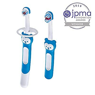 Learn to Brush Set, Baby Toothbrush Set, Boy, 5+ Months, 2-Count