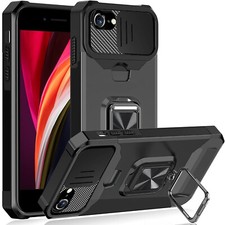 FOR iPhone 14 Pro/14 Plus/11 Pro, with Slide Camera Cover Ring Stand Card Holder