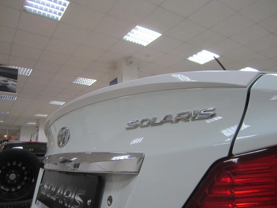 for hyundai accent solaris lip spoiler ducktail trunk wing 2010-2016 Foto 2 de 4