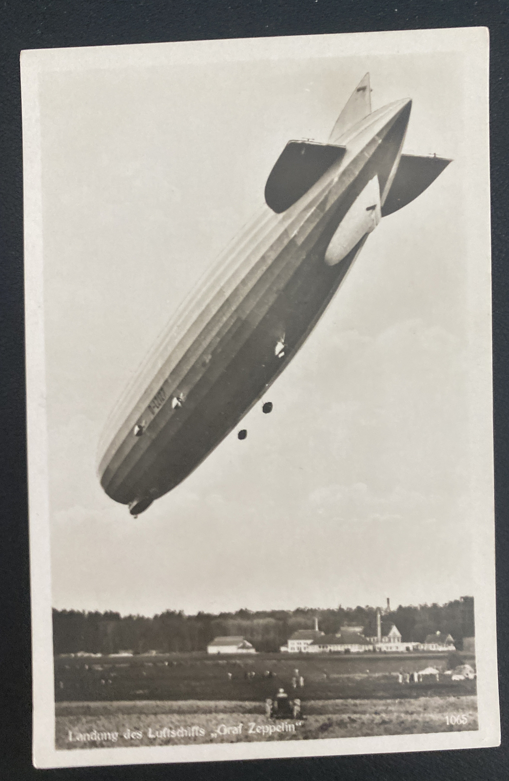 Mint Germany Real Picture Postcard Graf Zeppelin LZ 127 Landing