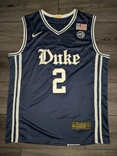Cooper Flagg #2 Duke Blue Devils Dark Blue Stitched Jersey Men's Small