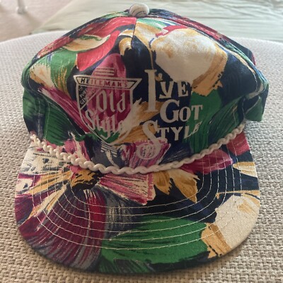 Vintage Heileman s Old Style / I ve Got Style / Floral Snapback Hat