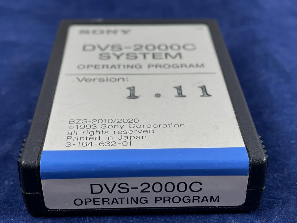Sony DVS-2000C System Operating Program Version 1.11 3-184-632-01 — 第 2/4 张图片