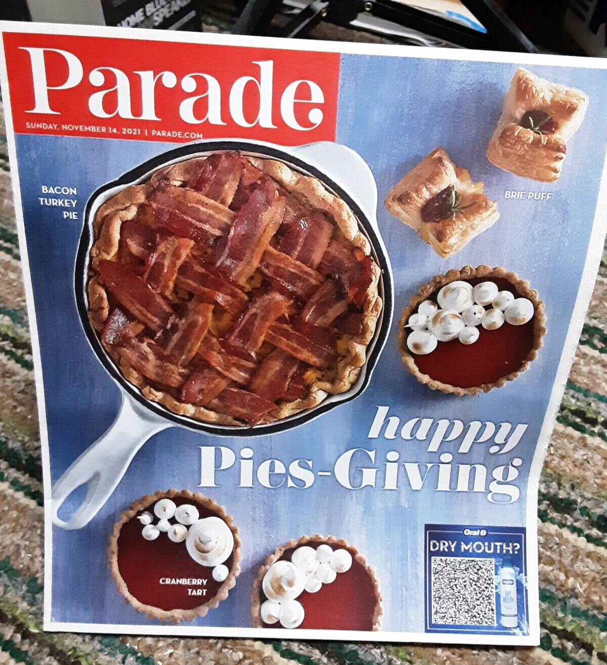 Parade Magazine November 14 2021 Happy Pies Giving eBay