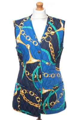 VINTAGE 80S LAUREL ESCADA QUILTED VEST M MEDIUM MINT FIRST CLASS CONDITION RARE
