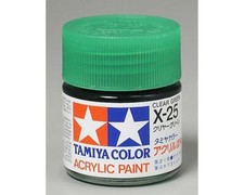 Tamiya X-25 Clear Green Gloss Finish Acrylic Paint 23ml  TAM81025 