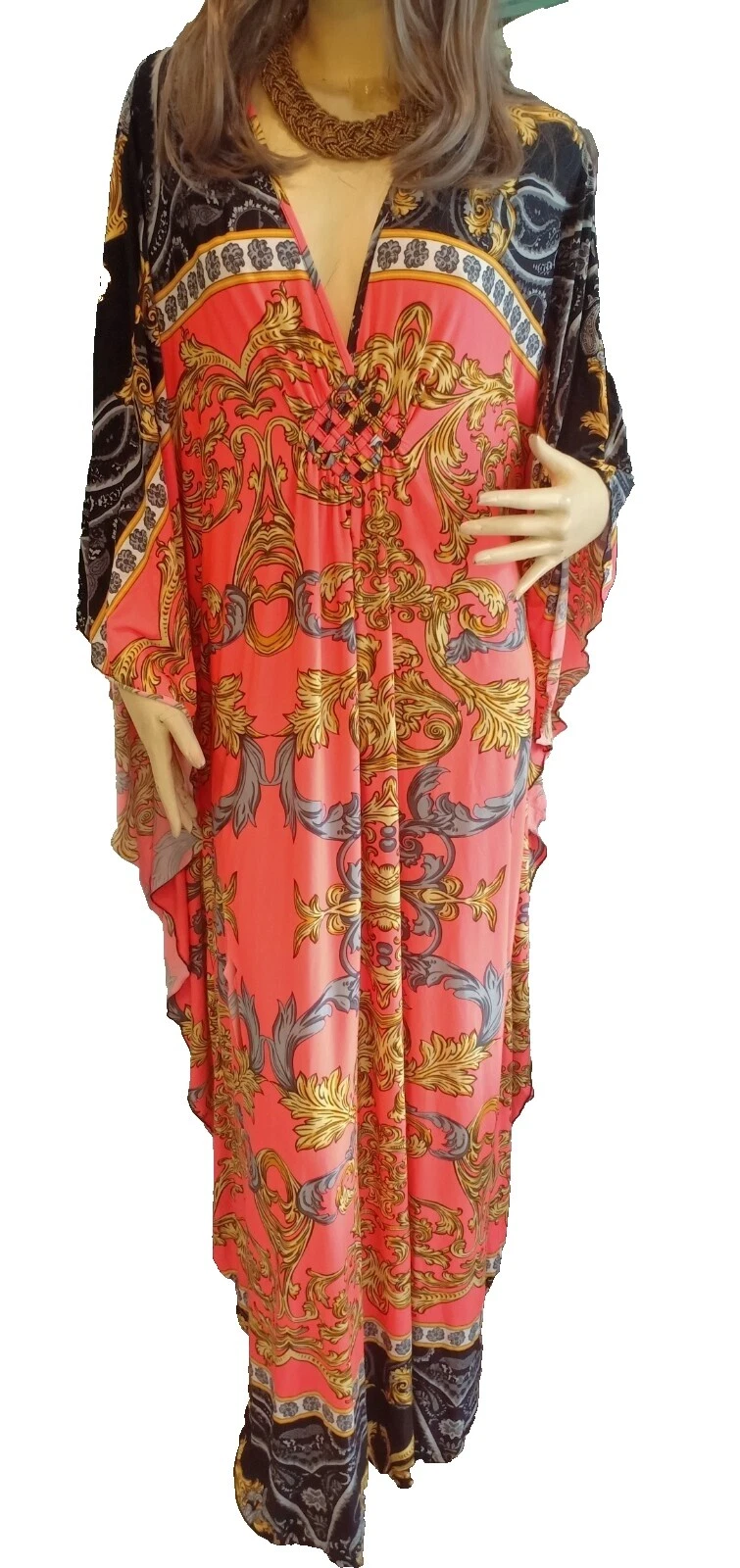 Talla Grande Maxi Vestidos Vintage para Mujeres