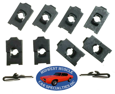 GM Dash Panel Glove Box Push-In Nuts #8 Screw Size 9x11mm Hole Black 10pcs 211 - Foto 7