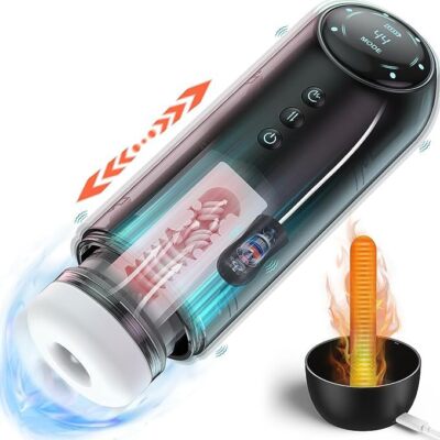 Automatic Handsfree Male Masturbator Rotation Sucking Thrusting Cup Lubricants 