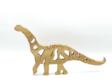 Wooden Dinosaur Jigsaw Puzzle  Hand Cut Puzzle  Kids Puzzle  Handmade Puzzle