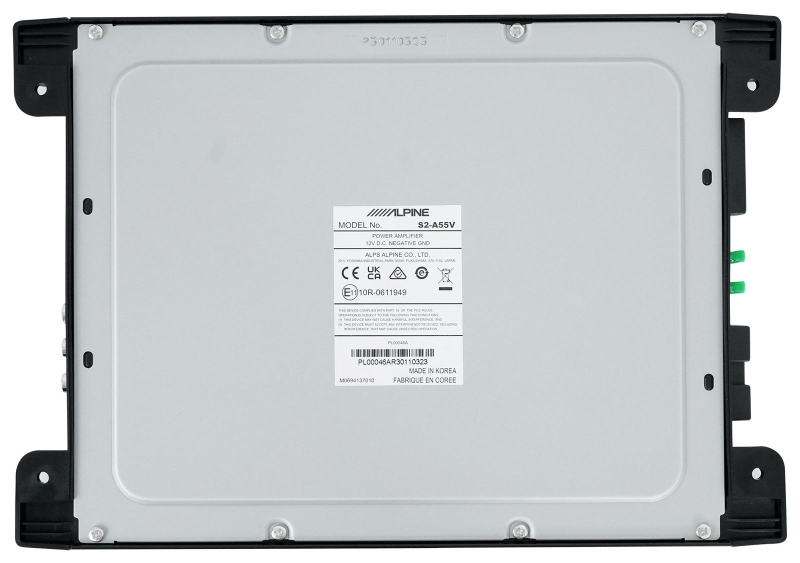 Alpine S2-A55V 540 Вт RMS Hi-Res 5-канальный усилитель класса D Звуковая панель для домашнего кинотеатра