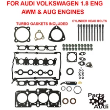 Engine Cylinder Head Gasket Set TURBO GASKETS w BOLTS  AUDI A4 1.8 VW PASSAT
