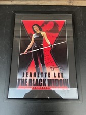 JEANETTE LEE HAND SIGNED AUTOGRAPHED FRAMED PHOTO BILLIARDS LEGEND BLACK WIDOW